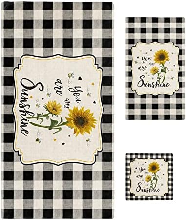 Chees D Zone Farm Floral Bumble Bee Bath Towel Set 1