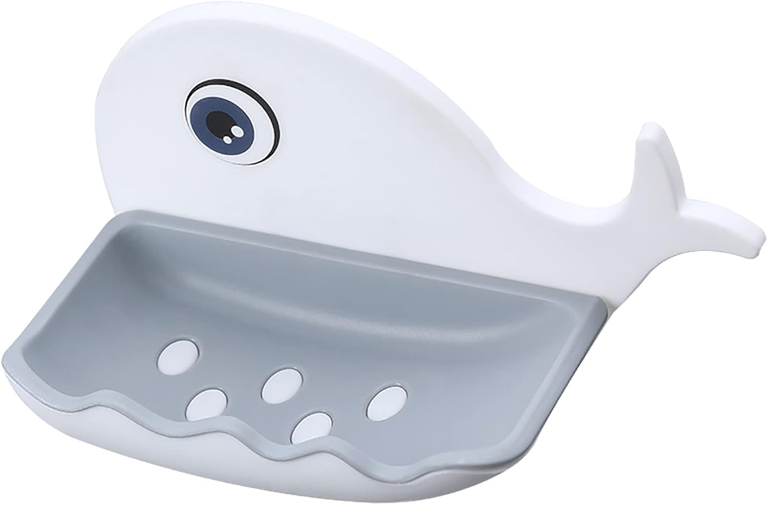 Wall-Mounted Soap Holder with Drainage for Kitchen and Bathroom