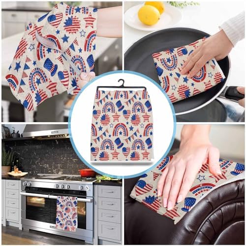 Rocking Giraffee 4 Pack Microfiber Kitchen Towels