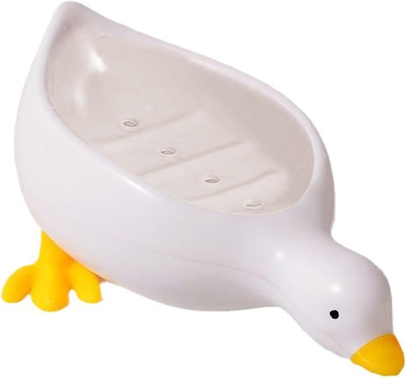 Self Draining Soap Holder Duck Shape Tray