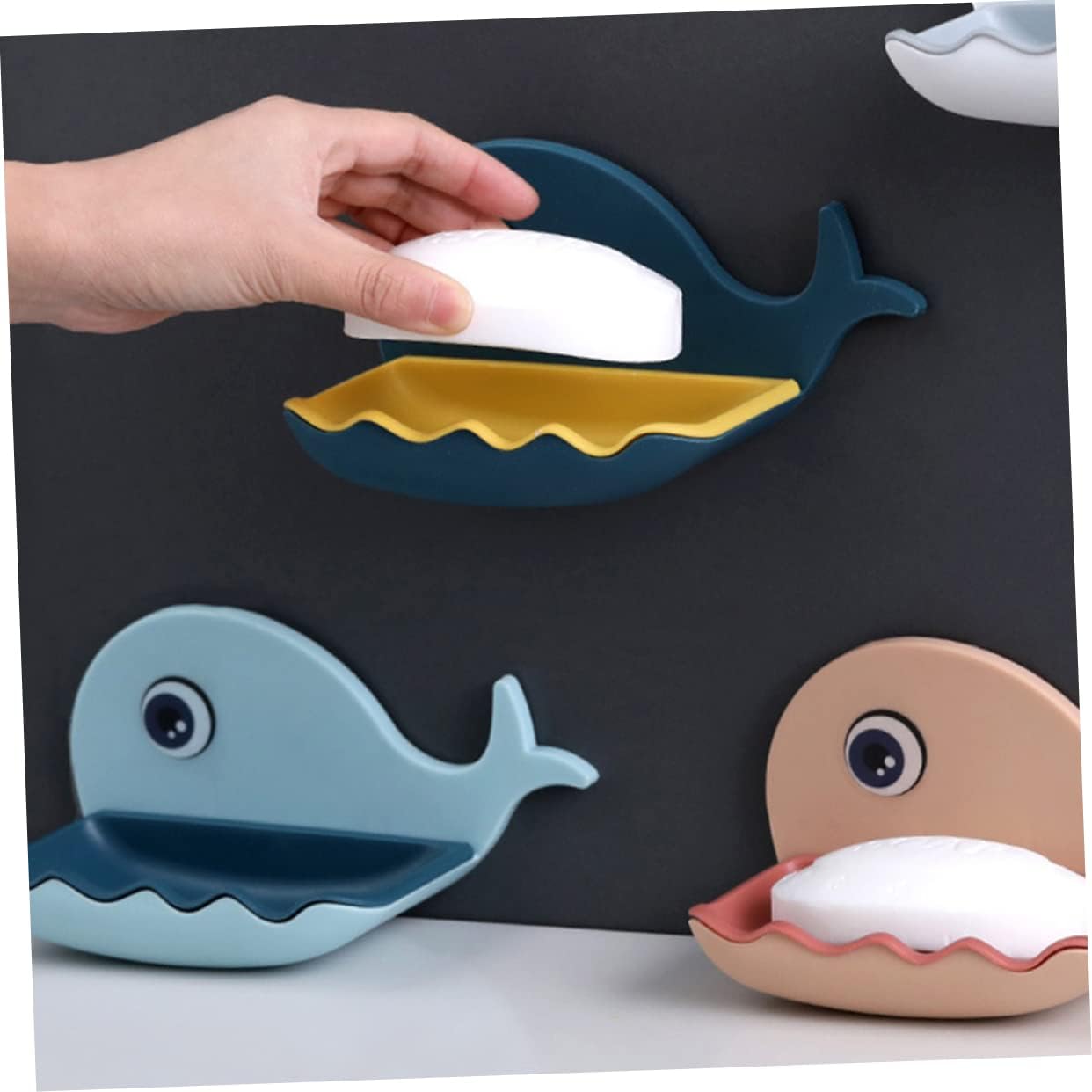 Zerodeko Whale Shape Wall Hanging Soap Holder