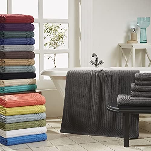Superior Cotton 6-Piece Towel Set Charcoal