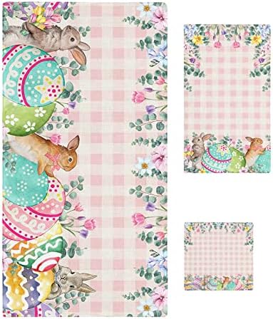 ZOE GARDEN Rabbit Egg Pink Microfiber Towel Set