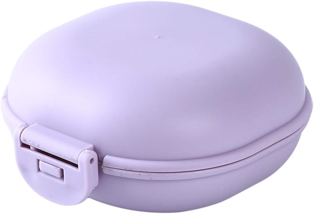 Winwinfly Purple Soap Holder Container Waterproof Portable Non-Slip