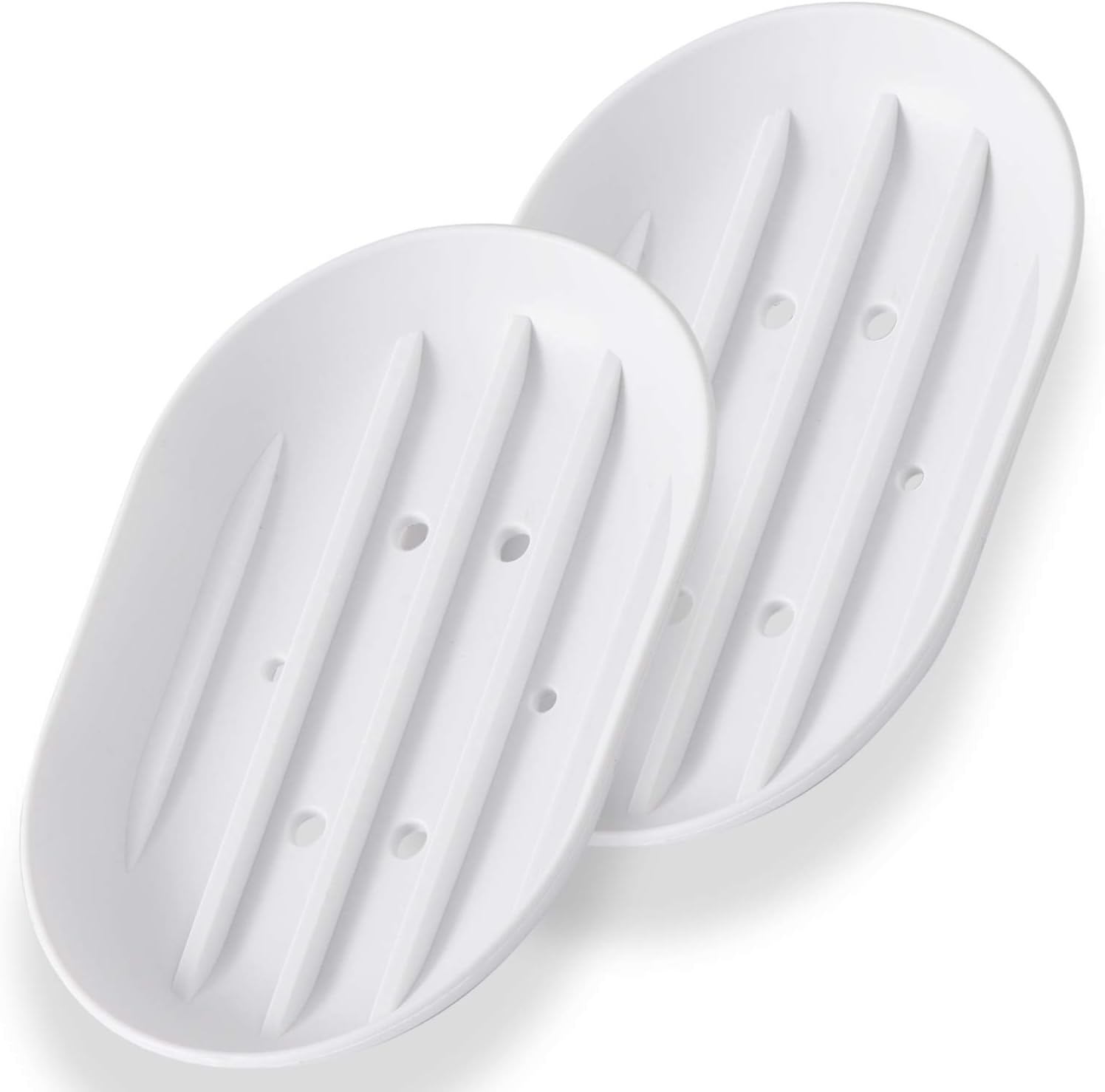 Luckyiren Silicone Soap Dish Holder for Bathroom Sink