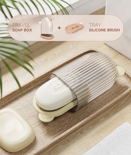 Doter Travel Soap Case with Leakproof Lid and Drainage Tray