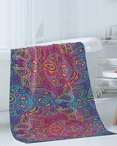 Shine-Home India Paisley Towel Set for Hotel Quality