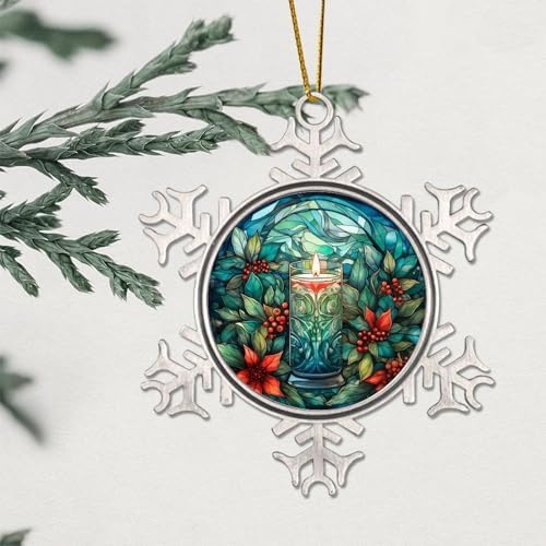 Zyadsinoudor 3 Inch Snowflake Hanging Ornament