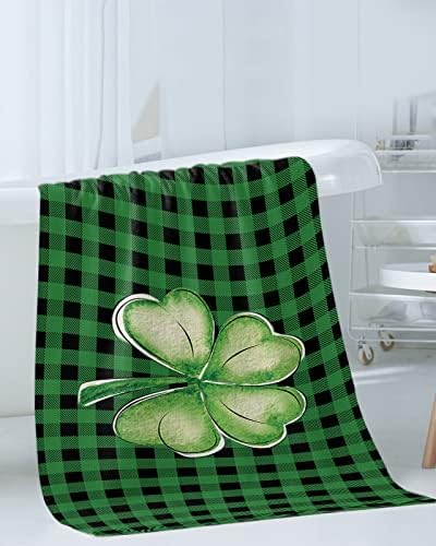 ZOE GARDEN Green Shamrock Microfiber Towel Set