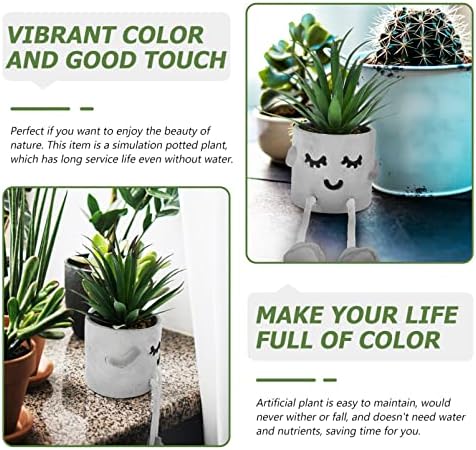 MAGICLULU Artificial Succulents Potted Plant Decor 1