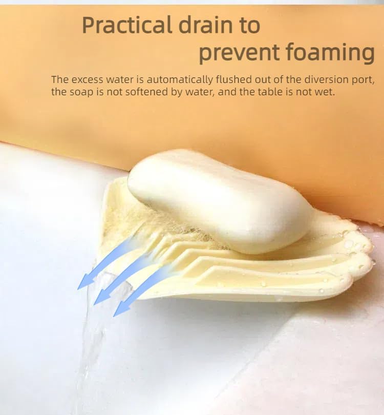 YGB Self-Draining Silicone Soap Dish Holder