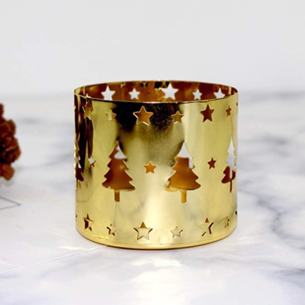 Klun Golden Xmas Tree Candle Holder