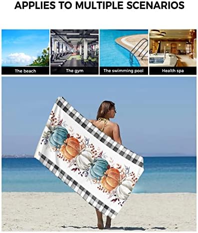 ZOE GARDEN Pumpkin Plaid 3-Piece Towel Set