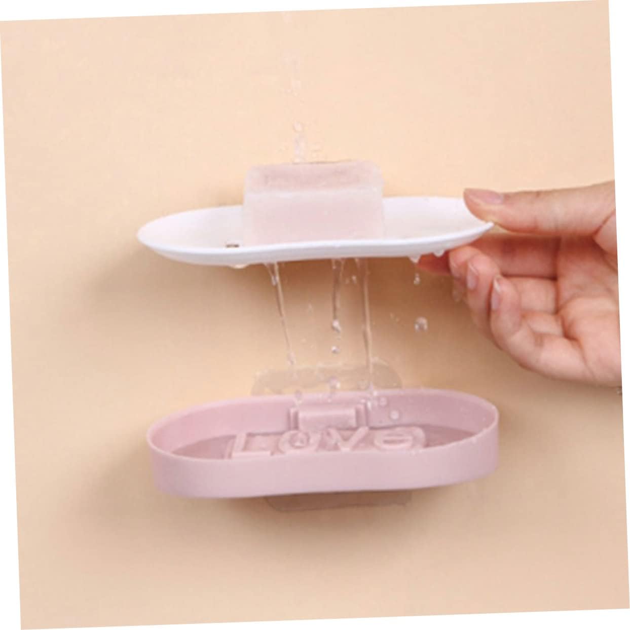Amosfun Dual Layer Wall Mount Soap Holder