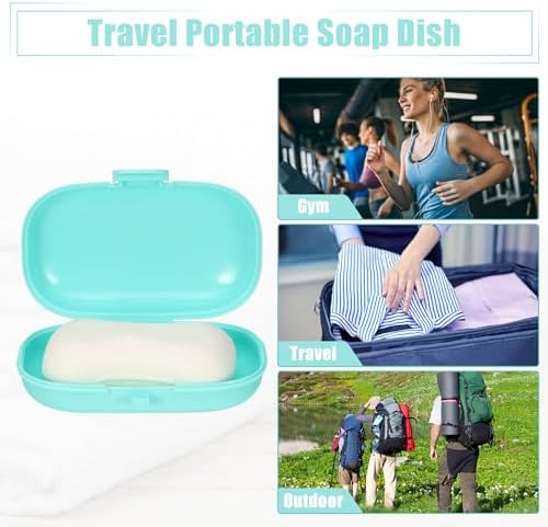 VOCOSTE Travel Soap Dish with Lock Blue