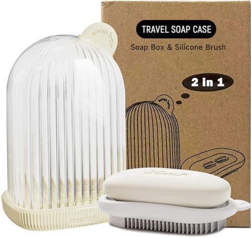 Doter Travel Soap Case with Leakproof Lid and Drainage Tray