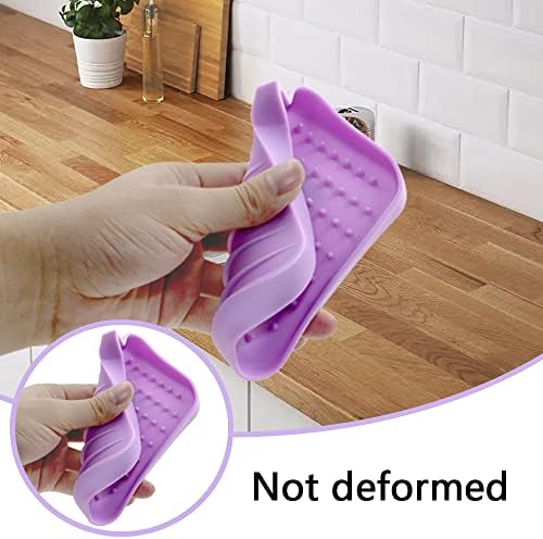 WonMaiDangGX Silicone Soap Holder for Bathroom and Kitchen