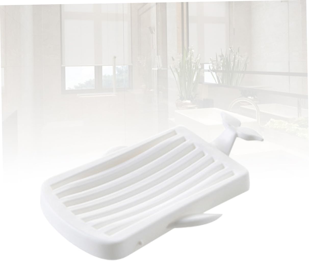 Whale Shape Soap Holder with Removable Drain