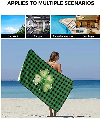 ZOE GARDEN Green Shamrock Microfiber Towel Set