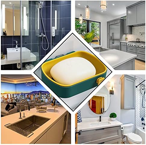 Self Adhesive Soap Dish Holder for Bathroom and Kitchen