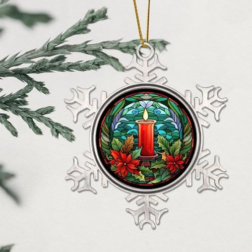 Zyadsinoudor 3 Inch Hanging Snowflake Christmas Ornament 1