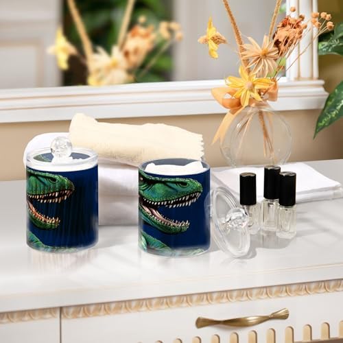 YETTASBIN Dinosaur Clear Apothecary Jars 2 Pack 14oz