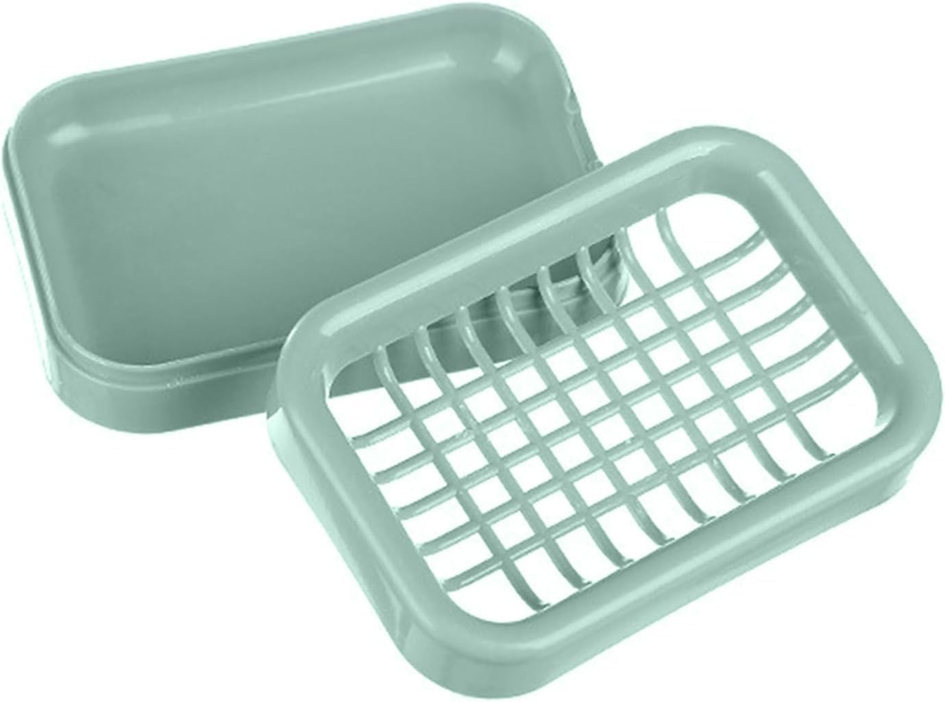 Galepromot Green Bathroom Soap Dish Double Layer