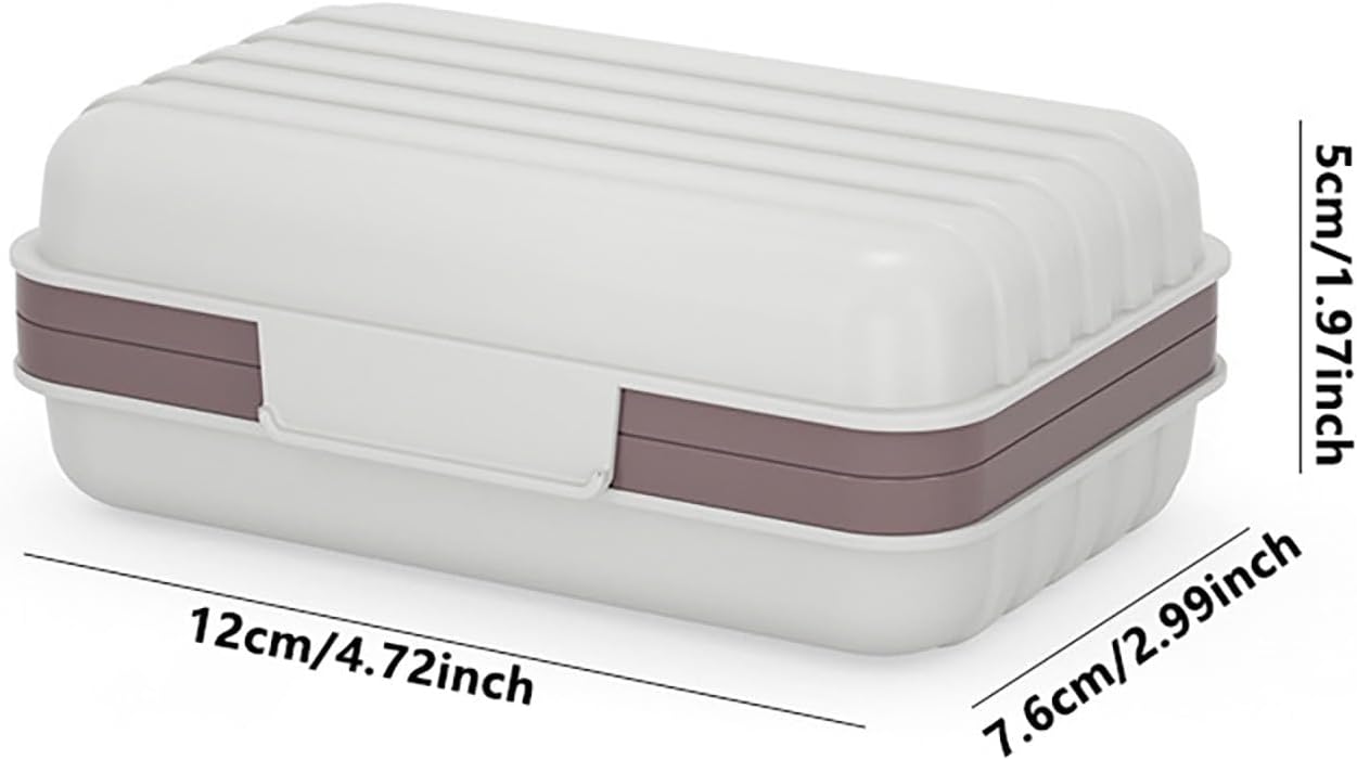 BILIKEYU Leakproof Travel Soap Dish with Lid