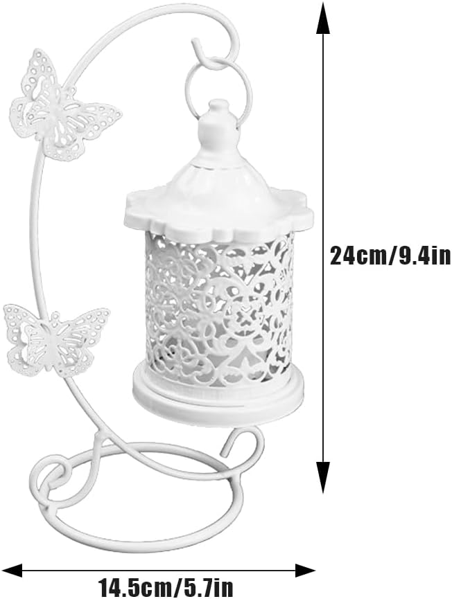 Joyzan Decorative Candle Lantern with Butterfly Hook