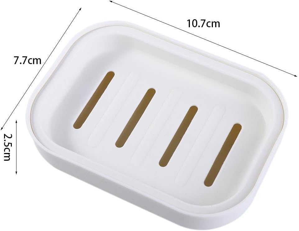Portable Plastic Soap Dish for Travel and Home Use