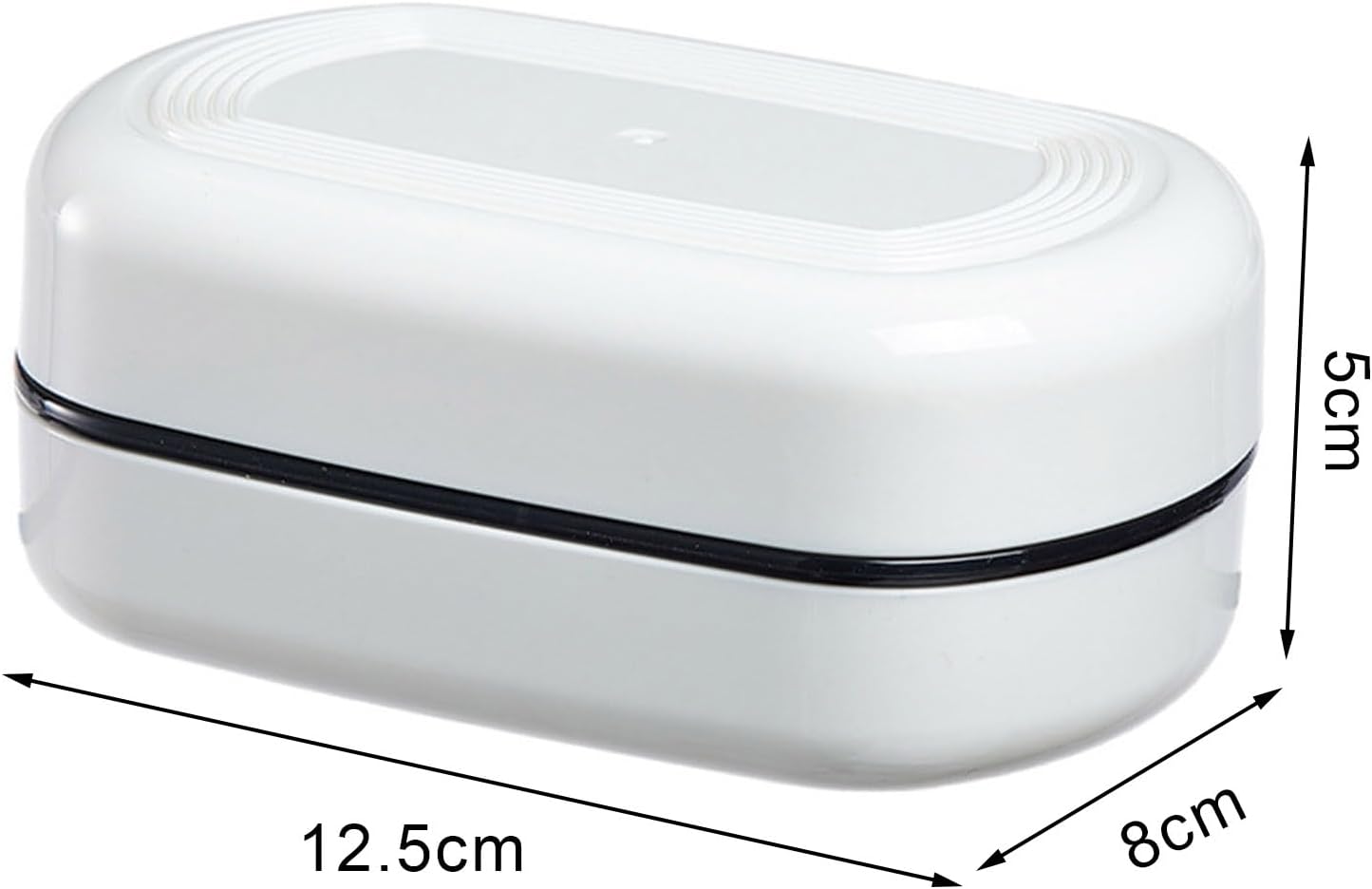 Portable Soap Organizer Double-Layer Drainage Dish with Lid