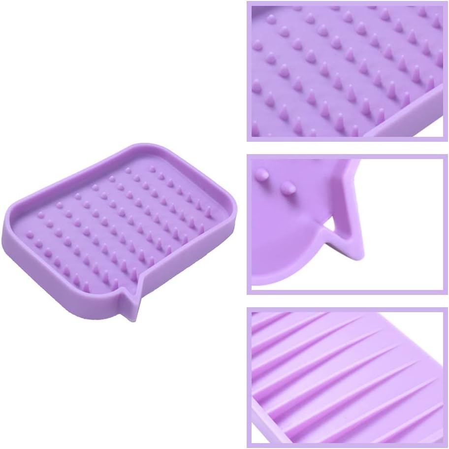 WonMaiDangGX Silicone Soap Holder for Bathroom and Kitchen