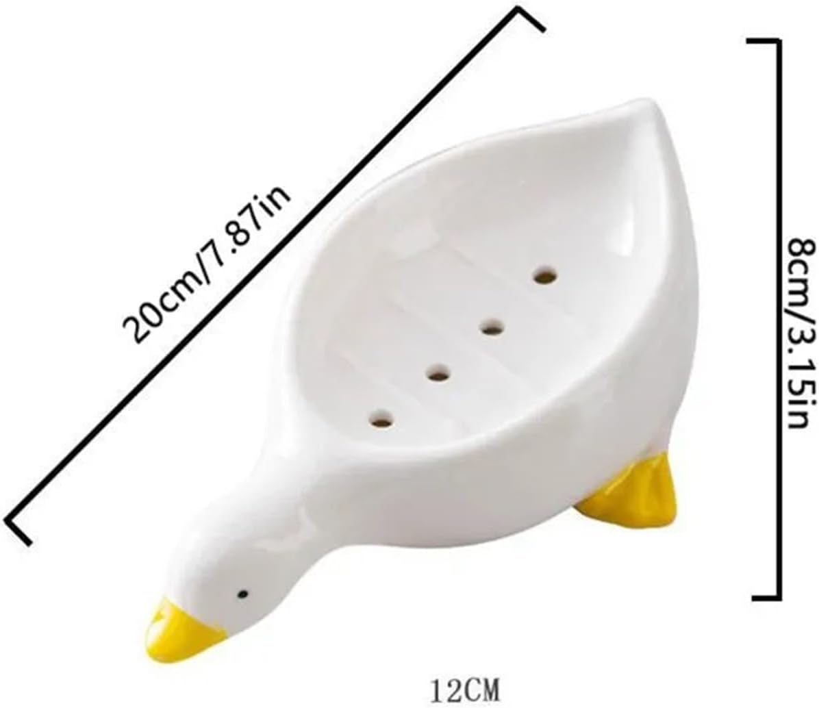 Cute Duck Soap Holder with Drainage - Bathroom Decor