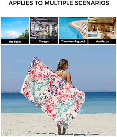 Smile Sunflower 3 Pcs Bath Towels Set with Floral Pattern