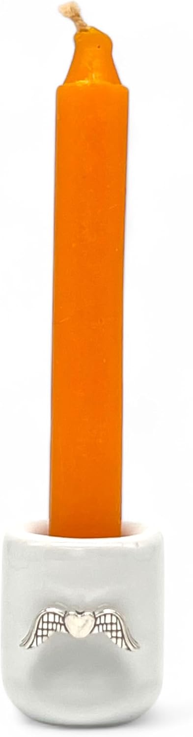 28 Day Chime Candle Set with Ceramic Holder