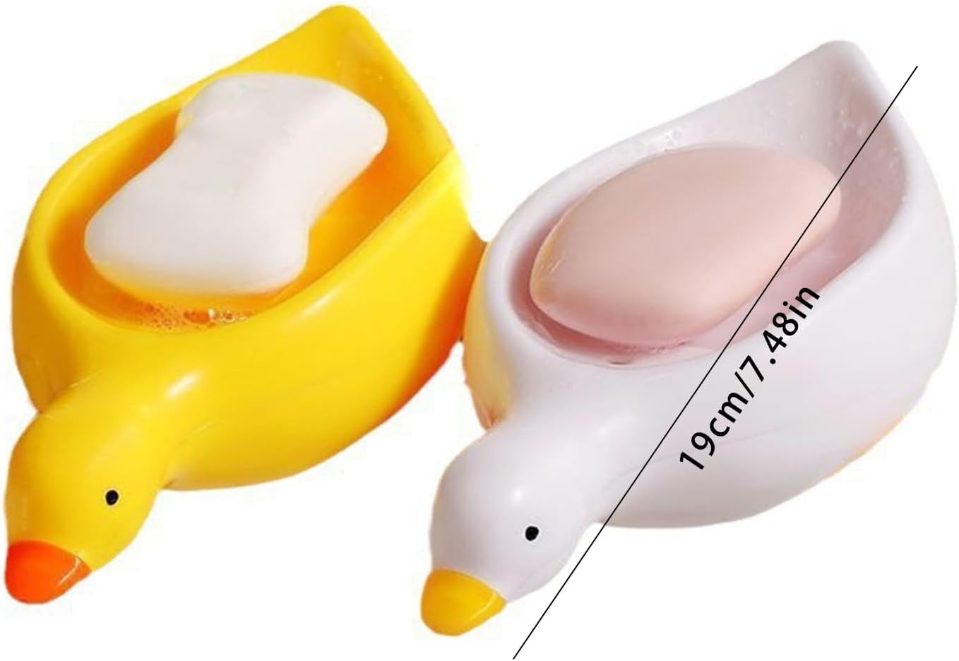 Duck Shape Soap Tray with Self Draining Design