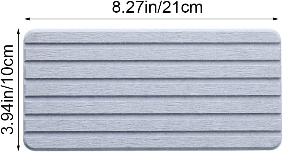 Jcassan Diatomaceous Earth Soap Dish with Anti-Slip Design