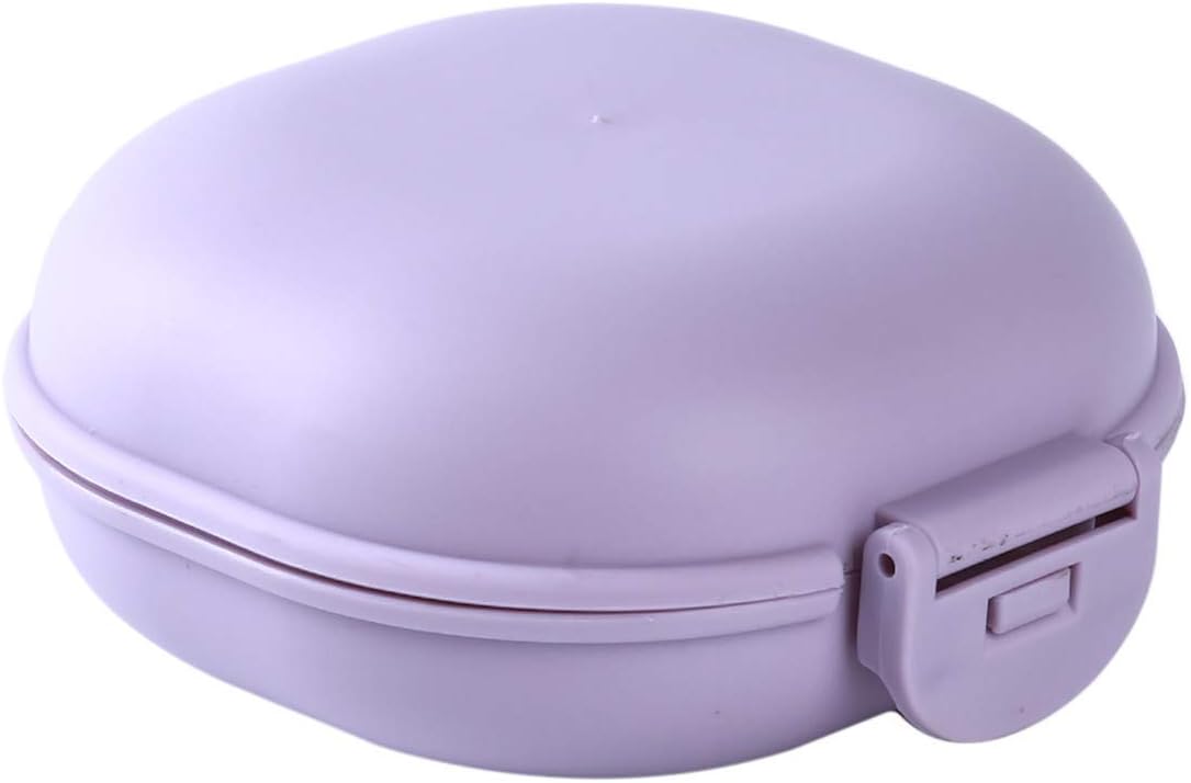 Winwinfly Purple Soap Holder Container Waterproof Portable Non-Slip