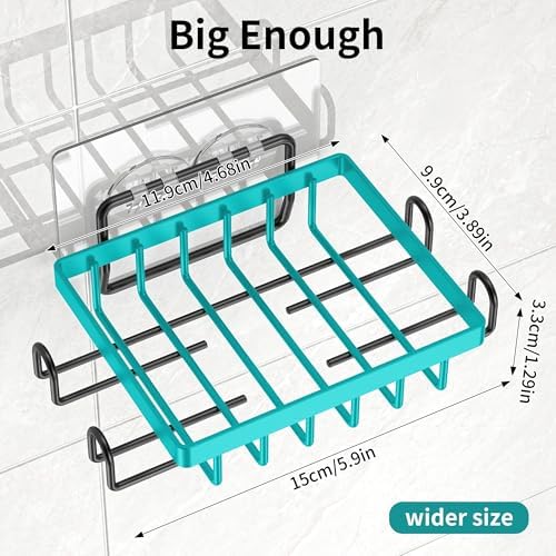 Dobango Bathroom Soap Dish Holder with Hooks Black 1