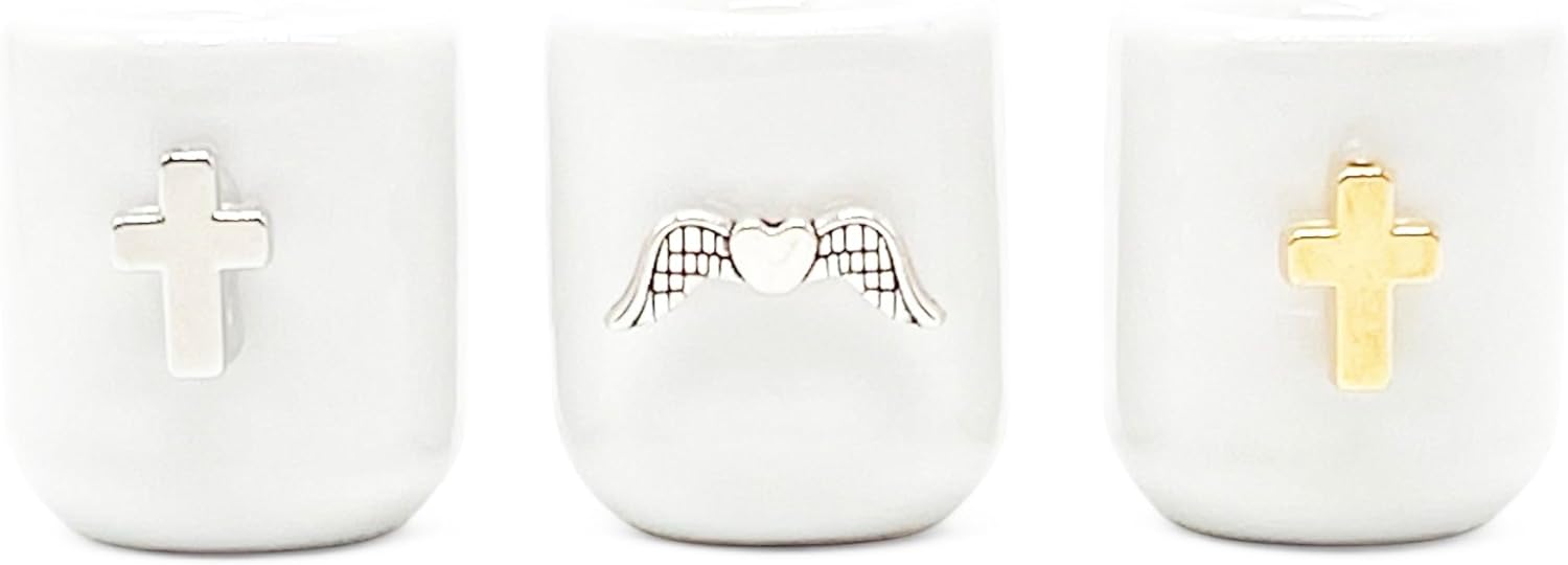 28 Day Chime Candle Set with Ceramic Holder