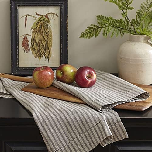 Amity Home Bernice Striped Linen Guest Towel Set 1