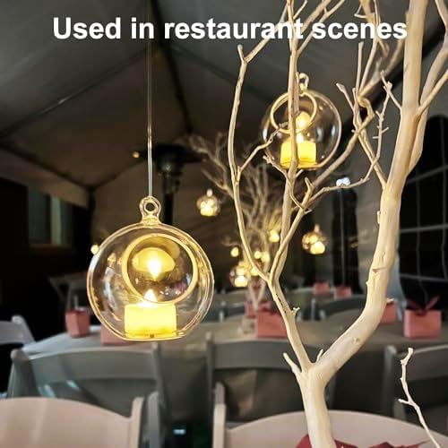 39 Pcs Clear Hanging Glass Orbs for Home Decor