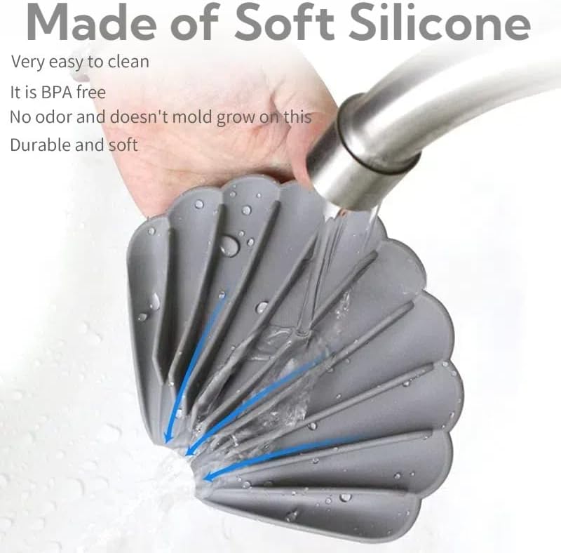 YGB Self-Draining Silicone Soap Dish Holder
