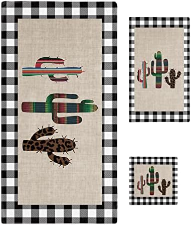 Chees D Zone Retro Stripe Linen Bath Towel Set