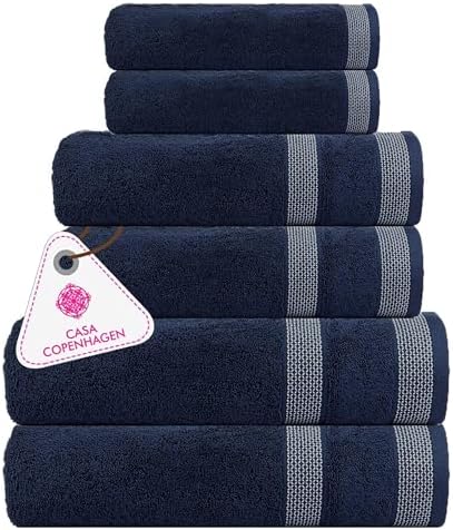 CASA COPENHAGEN Solitaire 6-Piece Towel Set