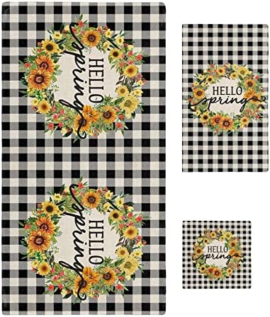 ZOE GARDEN Spring Flower Bathroom Towel Set