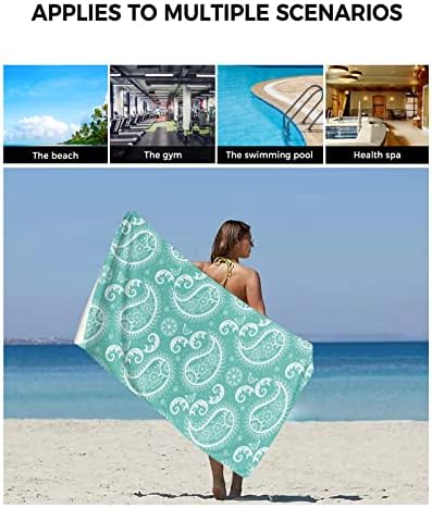 ZOE GARDEN Green Paisley Dolphin Towel Set