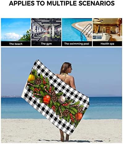 Shine-Home Farmhouse Christmas Towel Set 3pcs 1