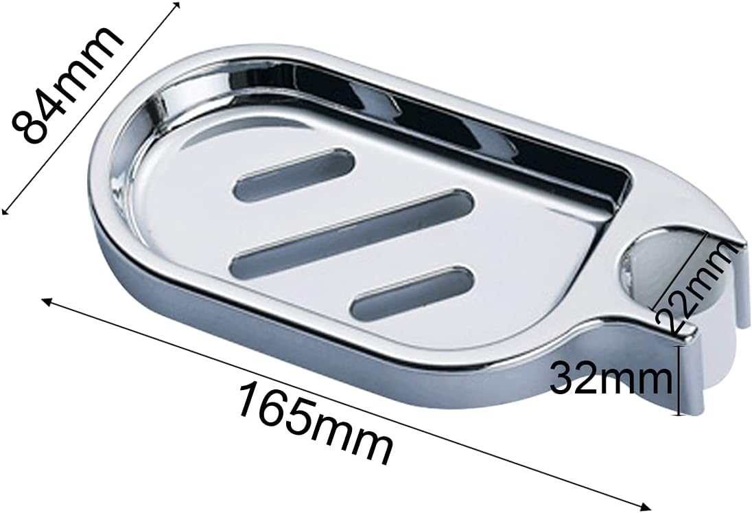 YATEASLU 2-Pack ABS Soap Dish Rack with Drainage