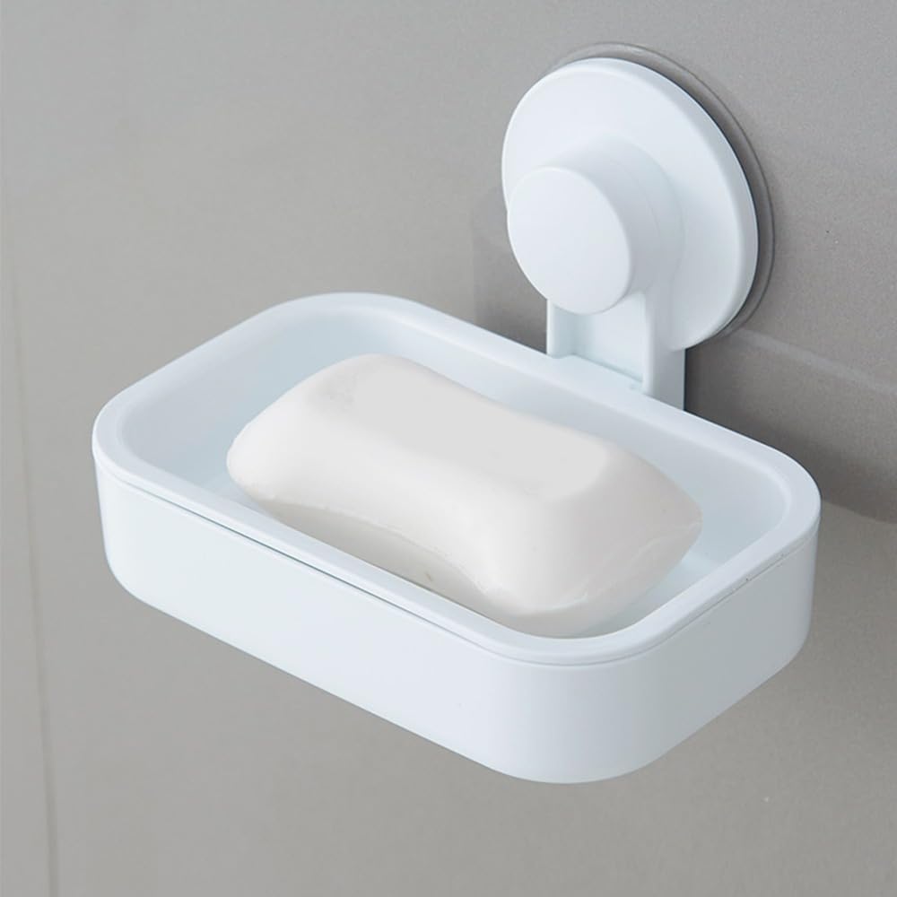 Suction Cup Soap Dish Removable Reusable Wall Mounted